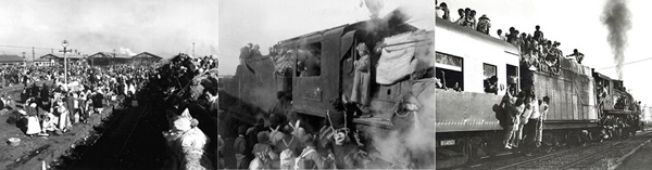 1950년 한국전쟁 당시 피난 열차 풍경. ⓒ코레일 사보 갈무리