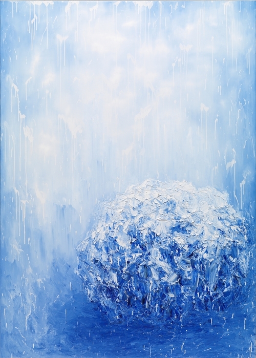 송필용- 푸른역사3, oil on canvas 227.3x162cm 2016.