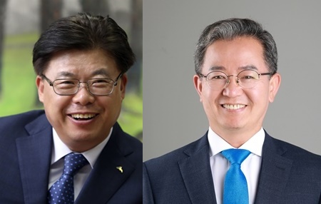 민주당 최고위 재심을 앞둔 민주당 광주 광산갑 이석형(왼쪽), 이용빈 예비후보.