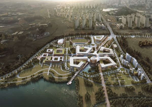 전남 나주시 빛가람혁신도시에 오는 2022년 3월 개교를 앞둔 한국에너지공과대학(한전공대) 조감도.