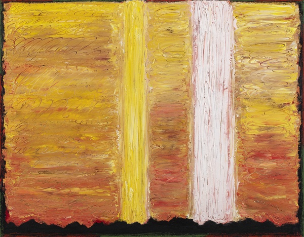 송필용- '심연의 폭포'. 2019.  oil on canvas 97x130.3cm.