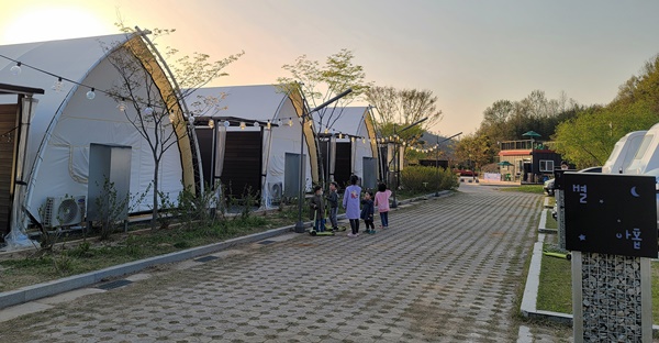 오는 23일 개장을 앞둔 전남 함평 대동제생태공원 오토캠핑장. ⓒ전남 함평군청 제공