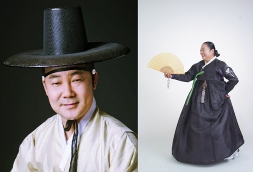 나영선 피리연주자(왼쪽), 김선이 명창.