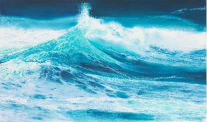 KIM25, Wave Sorry, 2022, Oil on canvas, 97cm x 162.2cm. ⓒ나인갤러리 제공