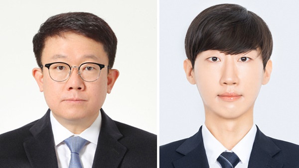 왼쪽부터 지스트 생명과학부 김용철 교수, 고봉기 박사과정생.